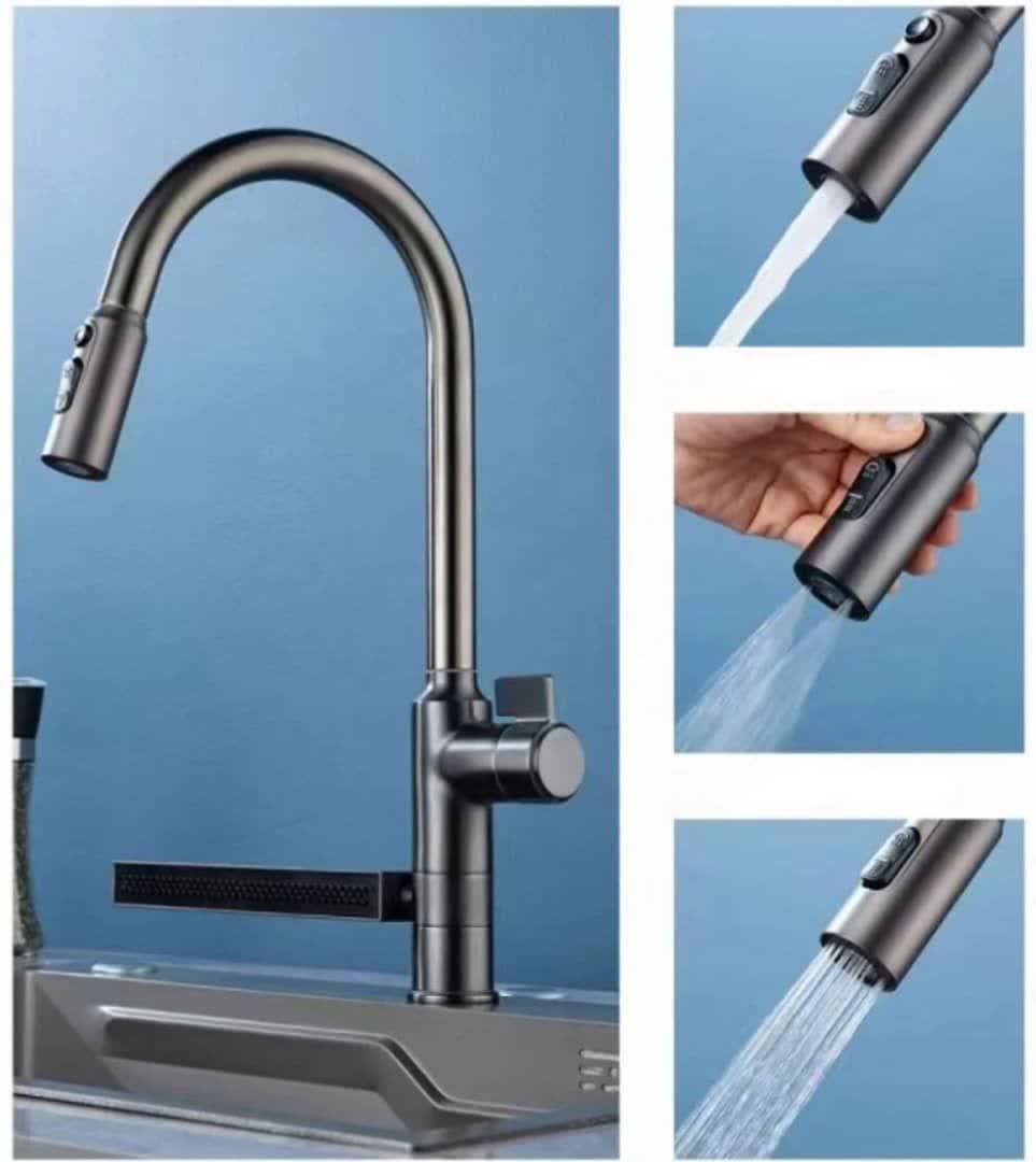 شیر ظرفشویی شاوری با آبشاری متحرک برند هوادیاو